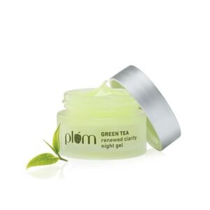 Plum Green Tea Renewed Clarity Night Gel Mini | Hydrates Skin & Fights Acne | Lightweight, Quick-Absorbing, Non-Sticky Gel Texture | Oily, Acne-Prone Skin | 100% Vegan